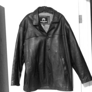 Weatherproof leather jacket